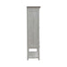 River Place Bar Cabinet in Riverstone White & Tobacco EST SHIP TIME APPX 4 WEEKS image