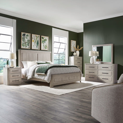 Modern Play King Panel Bed, Dresser & Mirror, Chest, Night Stand image