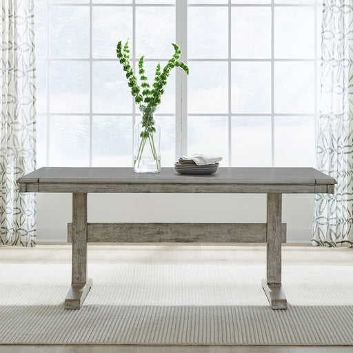 Hallendale Trestle Table Set - Plourde Furniture Co (Caribou, ME)