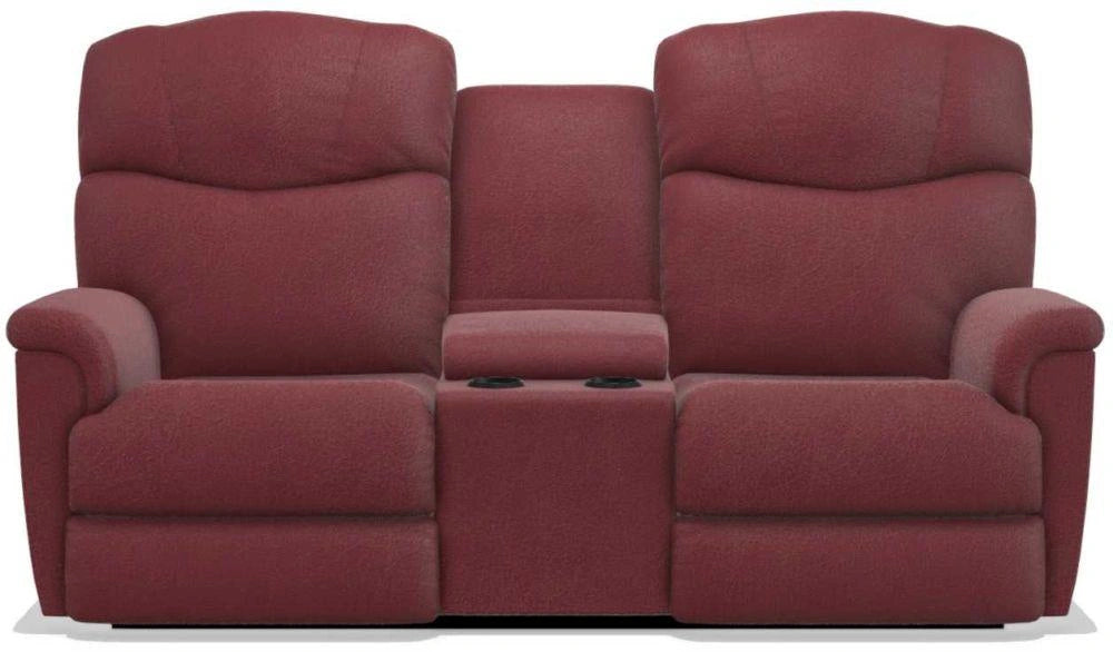 La-Z-Boy Lancer Vermillion Power Reclining Loveseat with Headrest and Console
