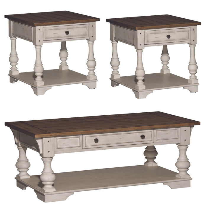 Morgan Creek 3 Piece Set (1-Cocktail 2-End Tables) image
