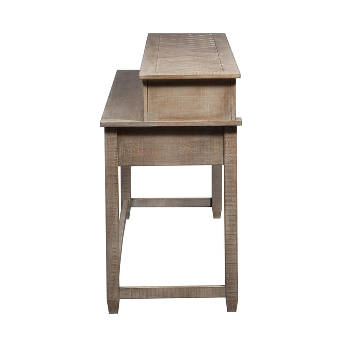 Parkland Falls Console Bar Table in Weathered Taupe image