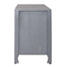Marisol 65 Inch 3 Door Accent TV Stand in Weathered Honey and Soft Wash Gray image