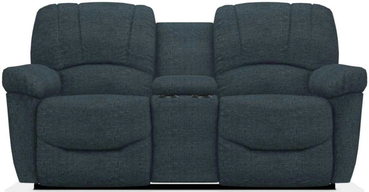 La-Z-Boy Hayes Navy Power La-Z-Time Full Reclining Console Loveseat