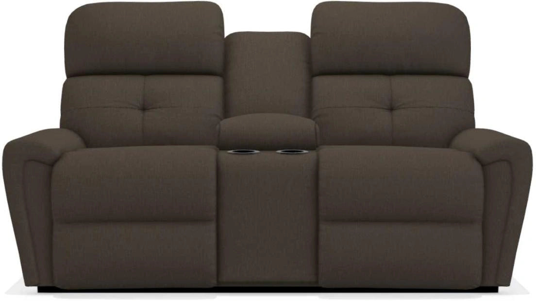 La-Z-Boy Douglas Espresso La-Z-Time Power-Reclineï¿½ Reclining Loveseat With Power Headrest and Console