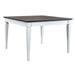 Allyson Park Pedestal Counter Height Leg Table in Wirebrushed White image