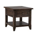 Paradise Valley Rectangular End Table in Saddle Brown image