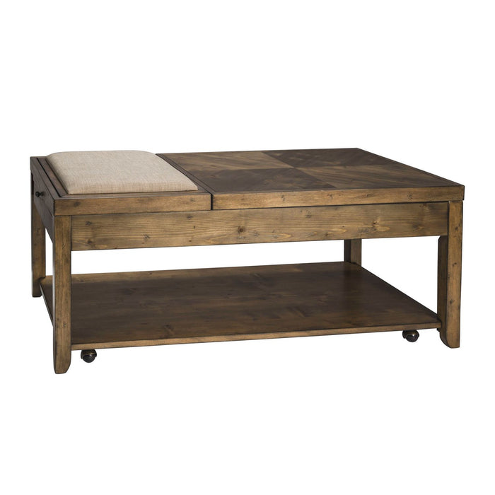 Mitchell Cocktail Table in Brown - Plourde Furniture Co (Caribou, ME)