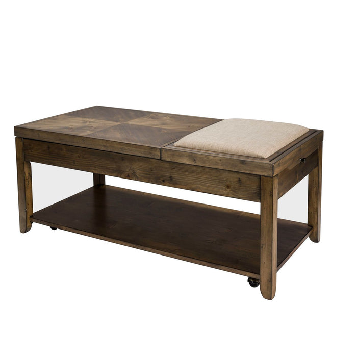 Mitchell Cocktail Table in Brown - Plourde Furniture Co (Caribou, ME)
