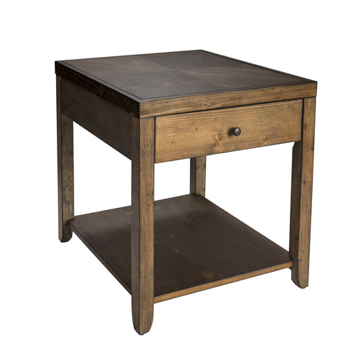 Mitchell End Table in Brown - Plourde Furniture Co (Caribou, ME)