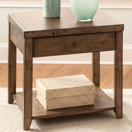 Liberty Furniture Mitchell End Table in Brown image