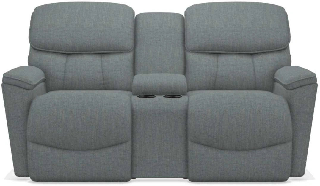 La-Z-Boy Kipling Stonewash La-Z-Time Power-Reclineï¿½ Reclining Loveseat With Power Headrest and Console