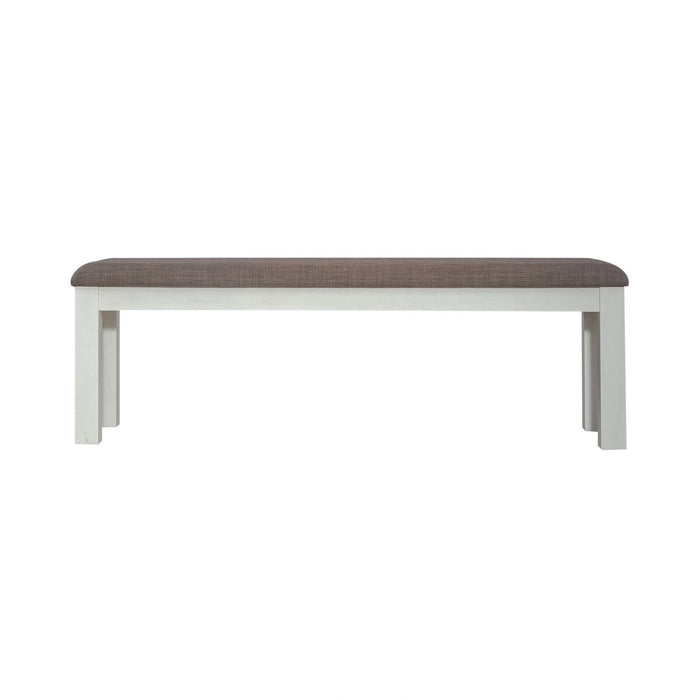 Brook Bay Uph Dining Bench in Textured White image