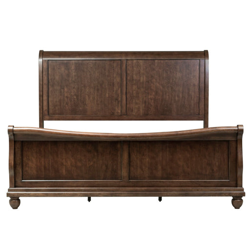 Rustic Traditions King California Sleigh Bed - Plourde Furniture Co (Caribou, ME)