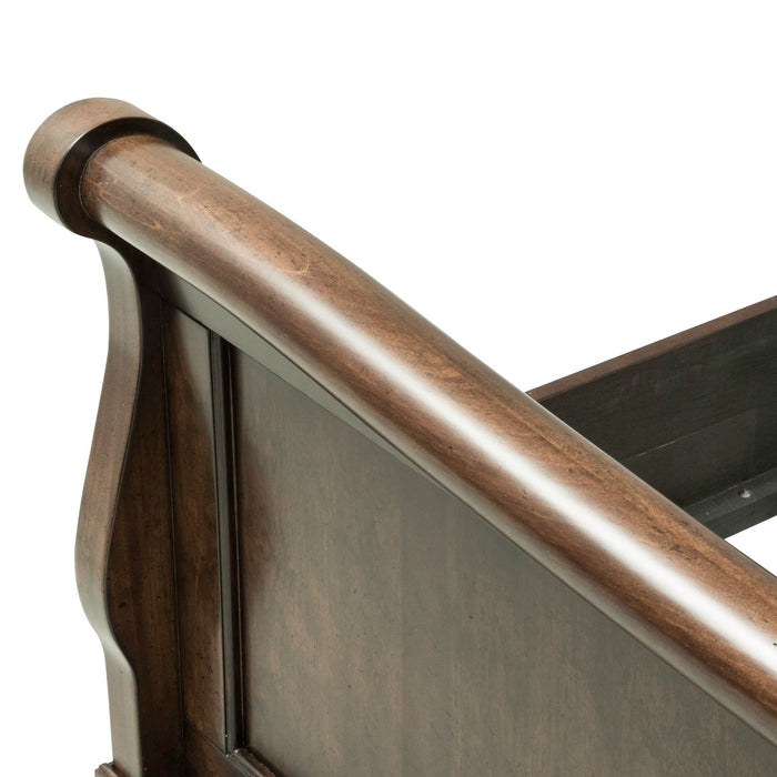 Rustic Traditions King California Sleigh Bed - Plourde Furniture Co (Caribou, ME)