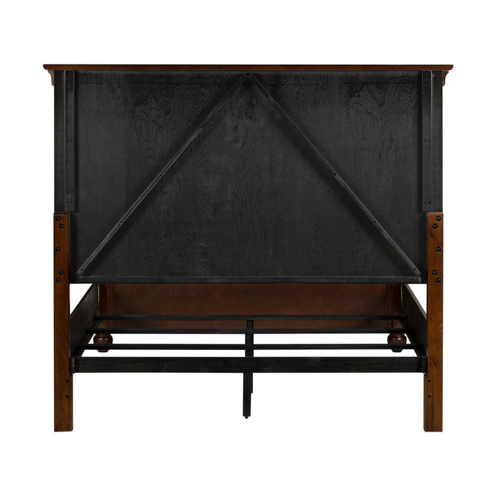 Rustic Traditions Queen Panel Bed - Plourde Furniture Co (Caribou, ME)