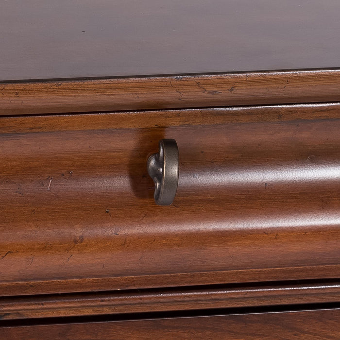 Rustic Traditions Queen Sleigh Bed, Dresser & Mirror - Plourde Furniture Co (Caribou, ME)