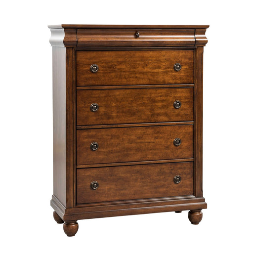 Rustic Traditions 5 Drawer Chest in Rustic Cherry - Plourde Furniture Co (Caribou, ME)