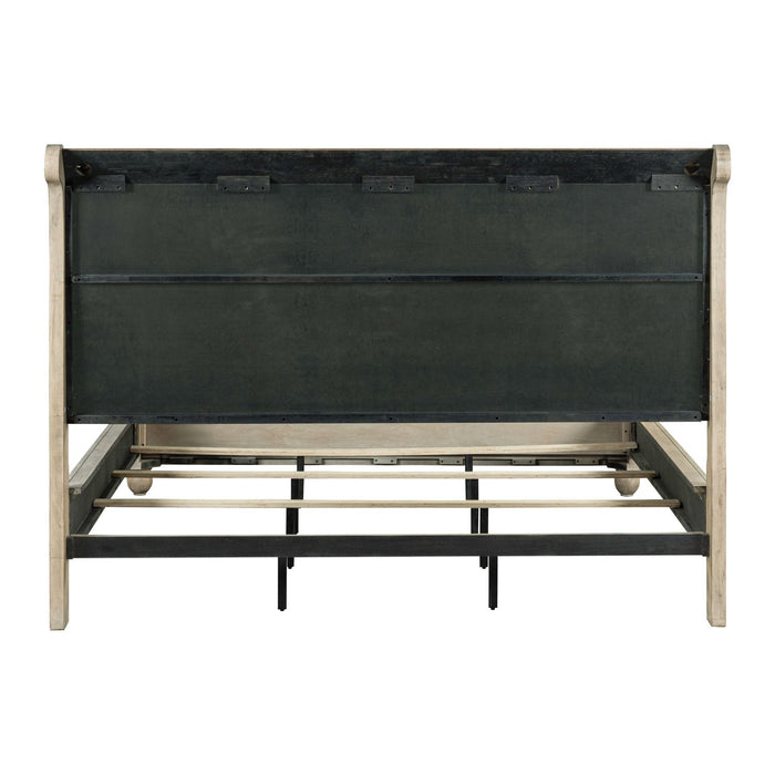 Rustic Traditions King California Sleigh Bed - Plourde Furniture Co (Caribou, ME)