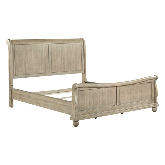 Rustic Traditions King Sleigh Bed - Plourde Furniture Co (Caribou, ME)