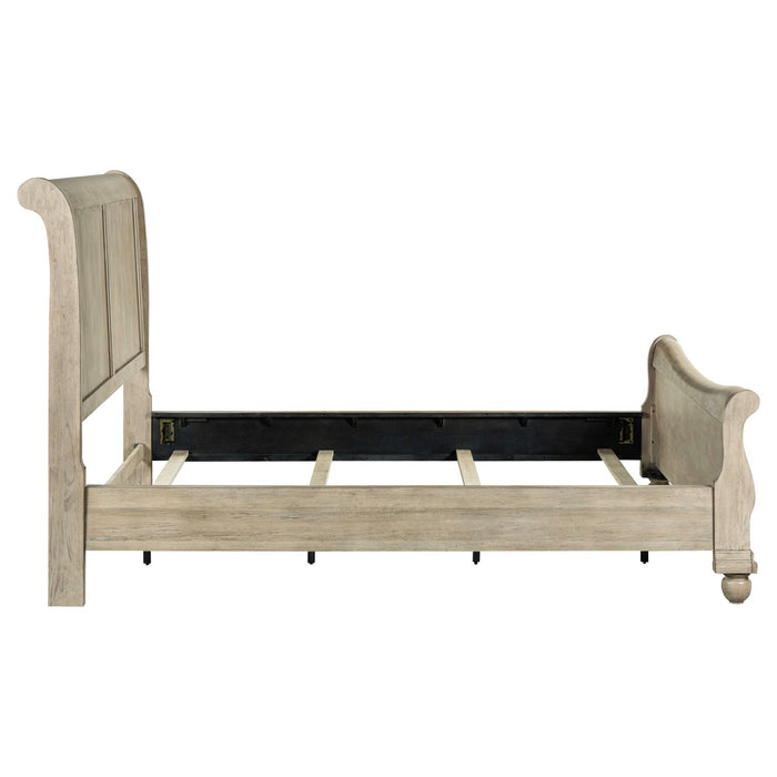 Rustic Traditions King Sleigh Bed - Plourde Furniture Co (Caribou, ME)