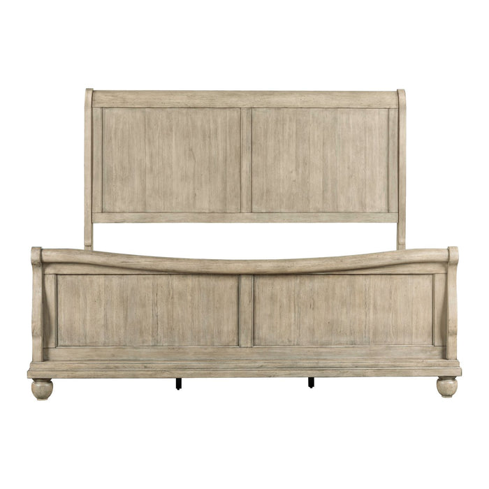 Rustic Traditions Queen Sleigh Bed - Plourde Furniture Co (Caribou, ME)
