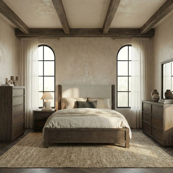 Stillwater Uph Bed, Dresser & Mirror, Chest, Night Stand image
