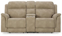 Next-Gen DuraPella Power Reclining Loveseat with Console - Plourde Furniture Co (Caribou, ME)