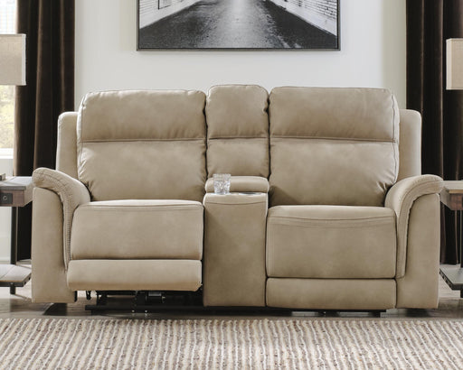 Next-Gen DuraPella Power Reclining Loveseat with Console - Plourde Furniture Co (Caribou, ME)
