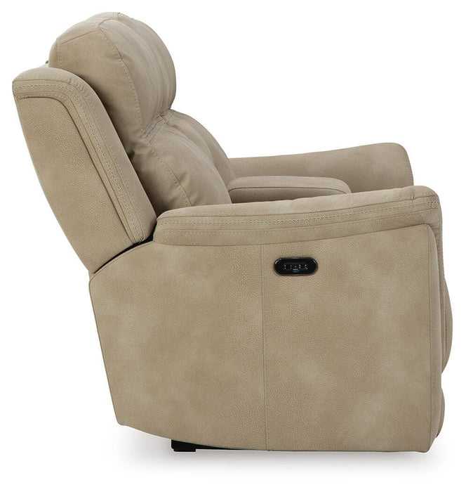 Next-Gen DuraPella Power Reclining Loveseat with Console - Plourde Furniture Co (Caribou, ME)