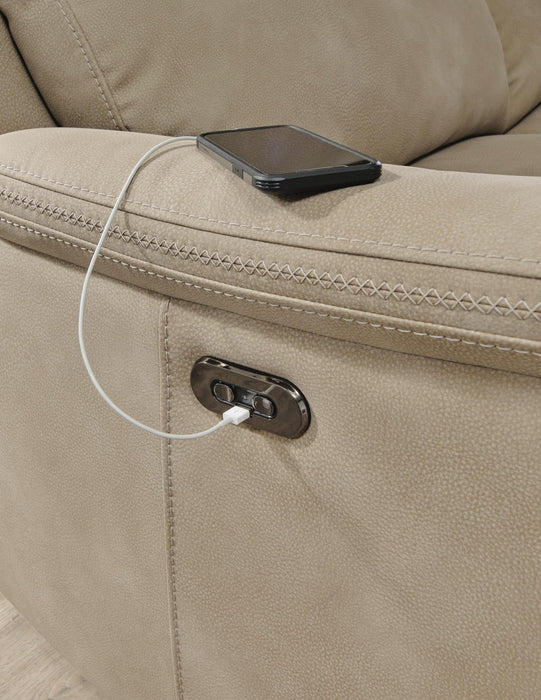 Next-Gen DuraPella Power Reclining Loveseat with Console - Plourde Furniture Co (Caribou, ME)