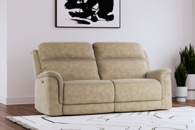 Next-Gen DuraPella Power Reclining Sofa - Plourde Furniture Co (Caribou, ME)