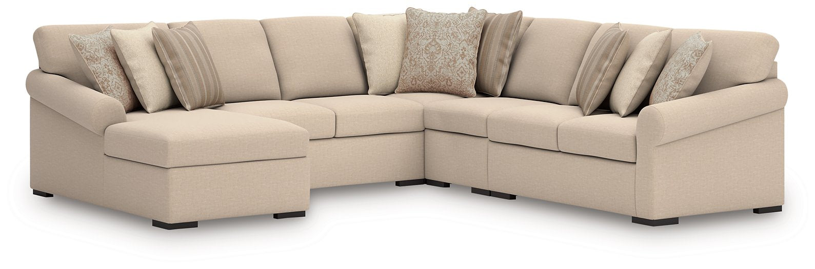 LadyMae Sectional with Chaise - Plourde Furniture Co (Caribou, ME)