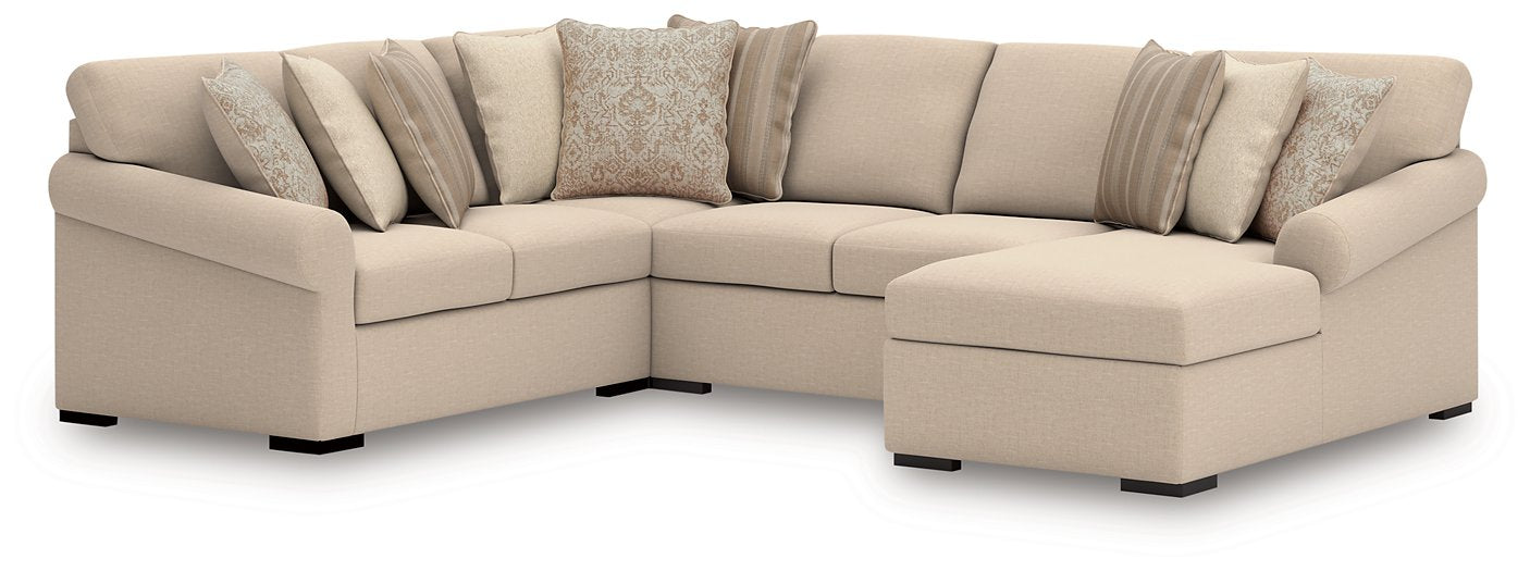 LadyMae Sectional with Chaise - Plourde Furniture Co (Caribou, ME)