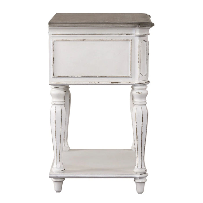 Magnolia Manor Leg Nightstand in Antique White image