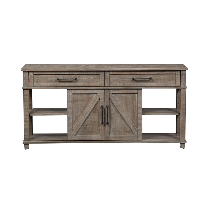 Parkland Falls Sofa Table in Weathered Taupe image