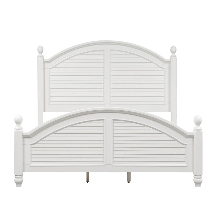 Summer House I King Poster Bed, Dresser & Mirror - Plourde Furniture Co (Caribou, ME)