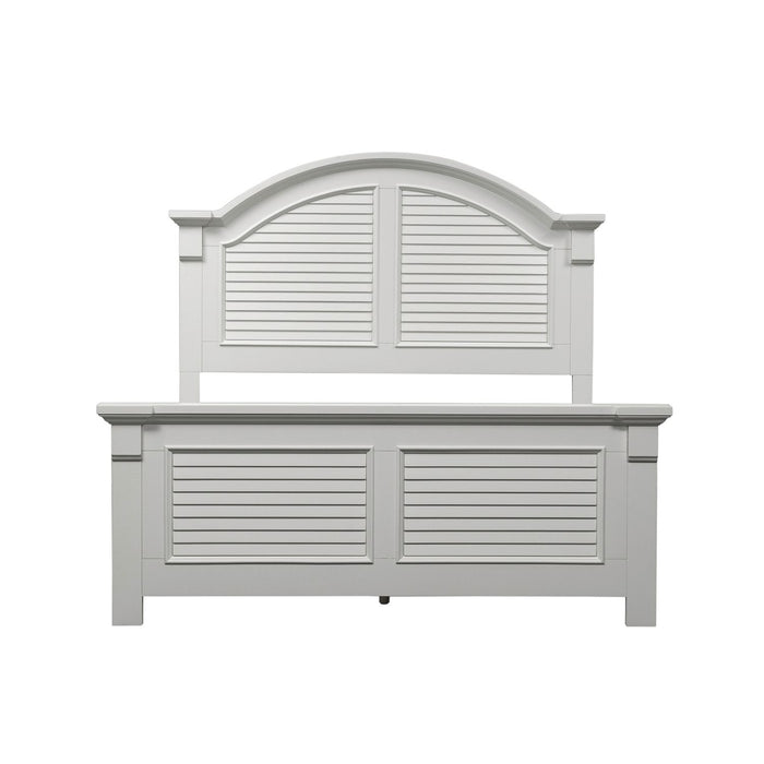 Summer House I Queen Panel Bed - Plourde Furniture Co (Caribou, ME)