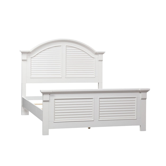 Summer House I Queen Panel Bed - Plourde Furniture Co (Caribou, ME)