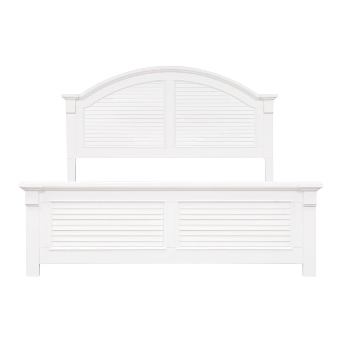 Summer House I Queen Panel Bed, Dresser & Mirror, Night Stand - Plourde Furniture Co (Caribou, ME)