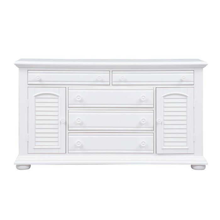 Summer House 5 Drawer Dresser in Oyster White - Plourde Furniture Co (Caribou, ME)