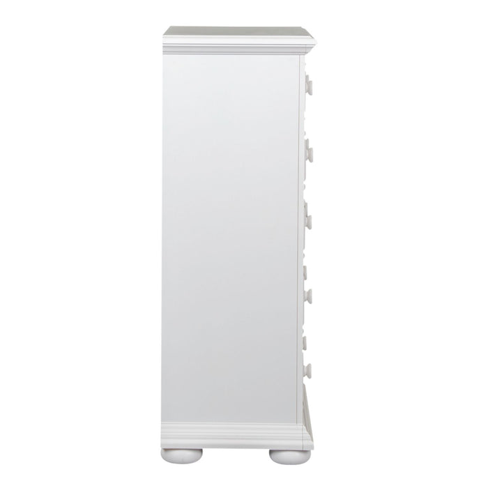 Summer House 5 Drawer Chest in White - Plourde Furniture Co (Caribou, ME)