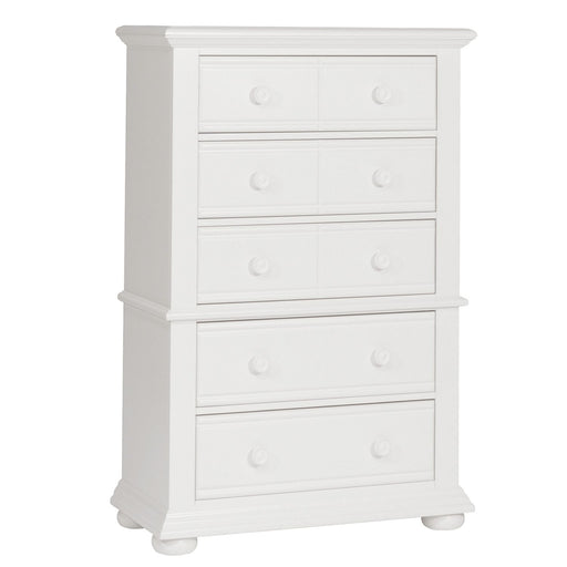 Summer House 5 Drawer Chest in Oyster White - Plourde Furniture Co (Caribou, ME)