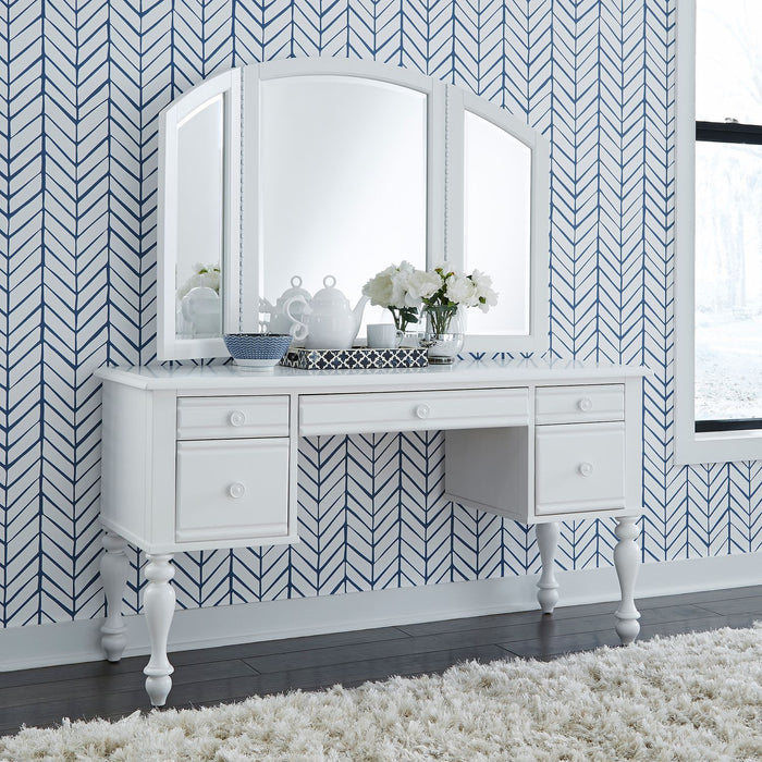 Summer House Vanity Mirror in Oyster White - Plourde Furniture Co (Caribou, ME)