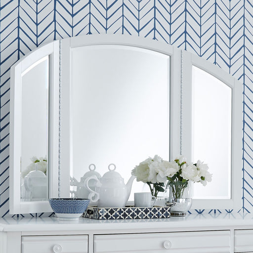 Liberty Furniture Summer House Vanity Mirror in Oyster White image