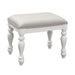 Summer House I Vanity Stool in Oyster White - Plourde Furniture Co (Caribou, ME)