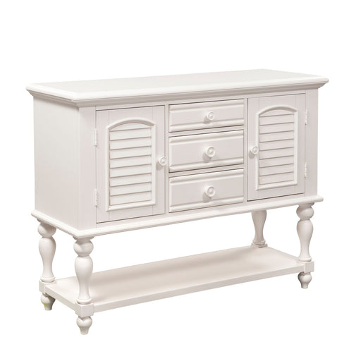 Summer House Server in Oyster White - Plourde Furniture Co (Caribou, ME)