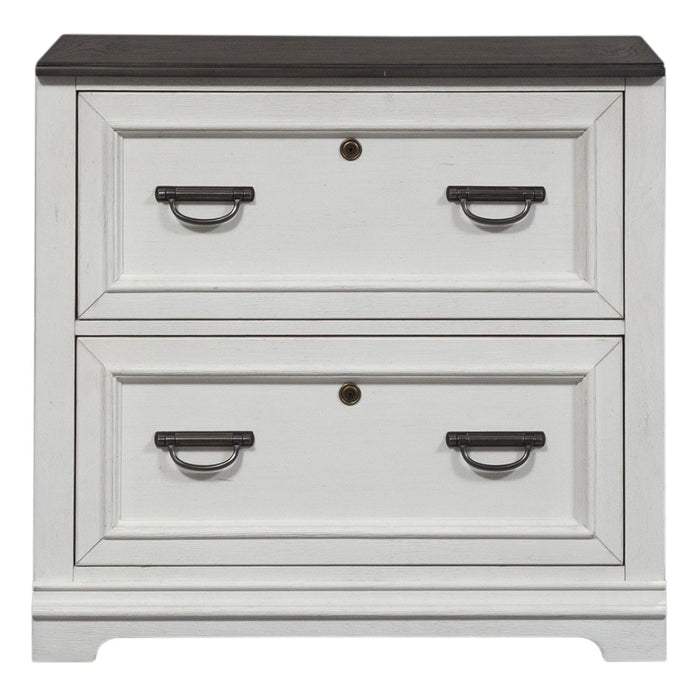 Allyson Park Bunching Lateral File Cabinet in Wirebrushed White image
