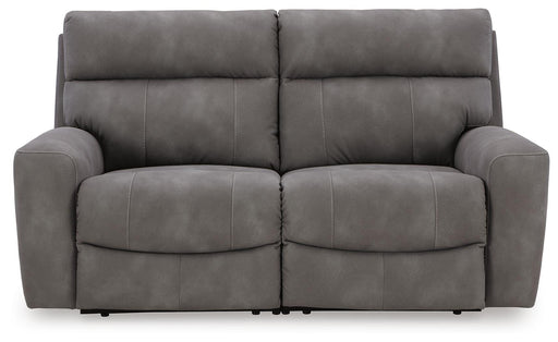 Next-Gen DuraPella Power Reclining Sectional Loveseat - Plourde Furniture Co (Caribou, ME)