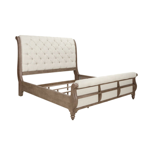 Americana Farmhouse King Sleigh Bed - Plourde Furniture Co (Caribou, ME)